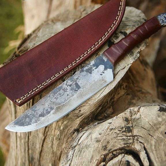 Handcrafted Viking Axe with Knife Set