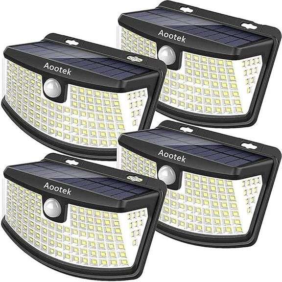 4 Pack Outdoor Solar Motion Sensor Lights