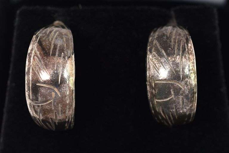 Sterling Silver J-Hoop Earrings