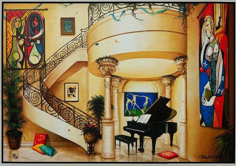 Bright, Colorful  Piece By Orlando Rafael Quevedo