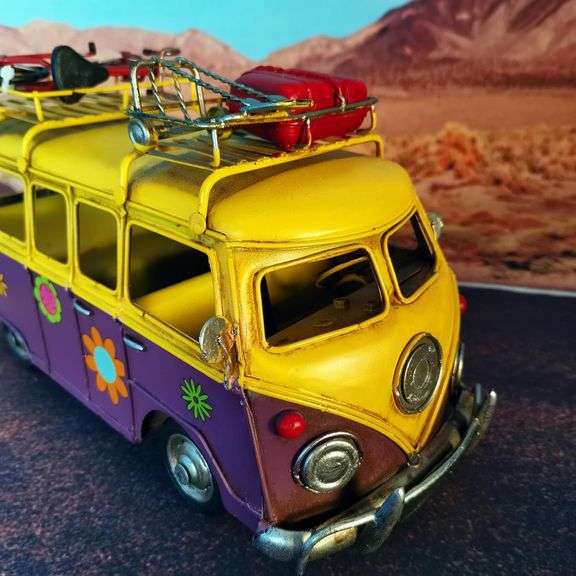 Vintage VW Yellow School Bus