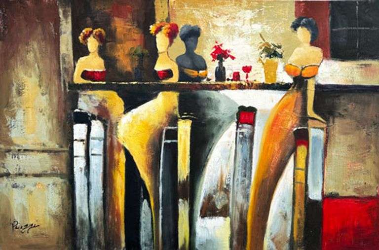 UNIQUE BEAUTIFUL ABSTRACT PAINTING ON CANVAS