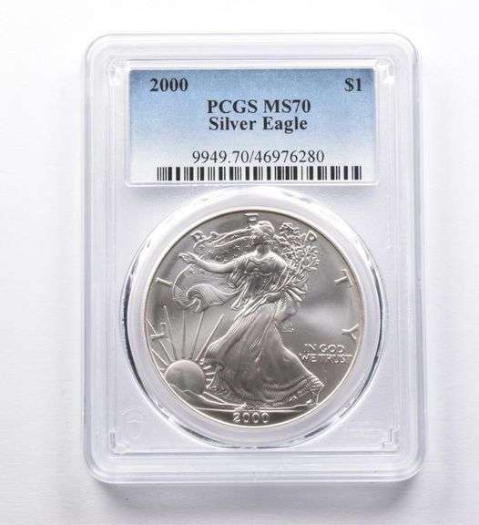 MS70 2000 American Silver Eagle PCGS