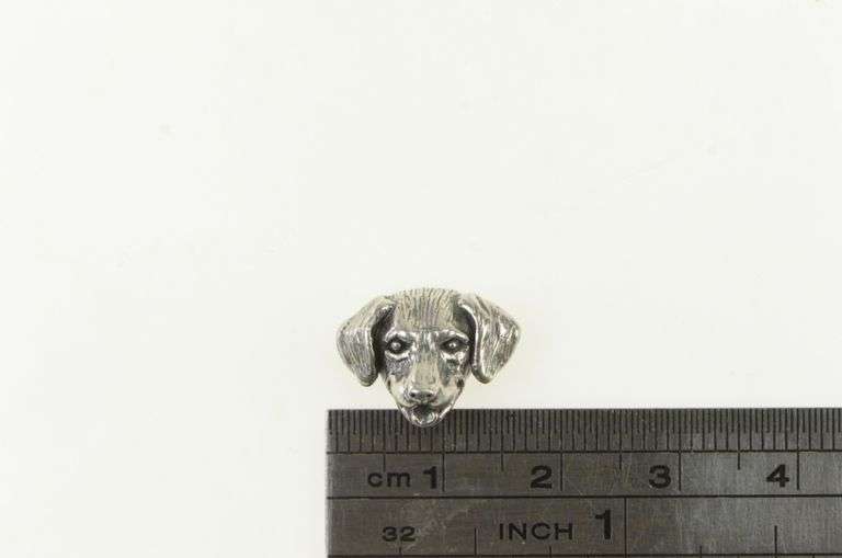 Sterling Silver Dachshund Dog Breed Pet Head Game Piece