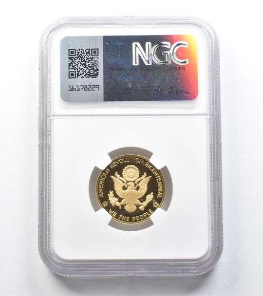 1976 SWO-52ID 23mm National Bicentennial F Gasparro PF68 UCAM NGC