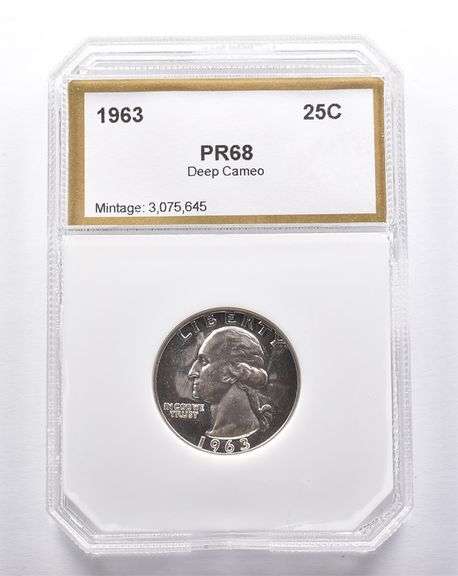 PR68 Deep CAM 1963 Washington Quarter PCI