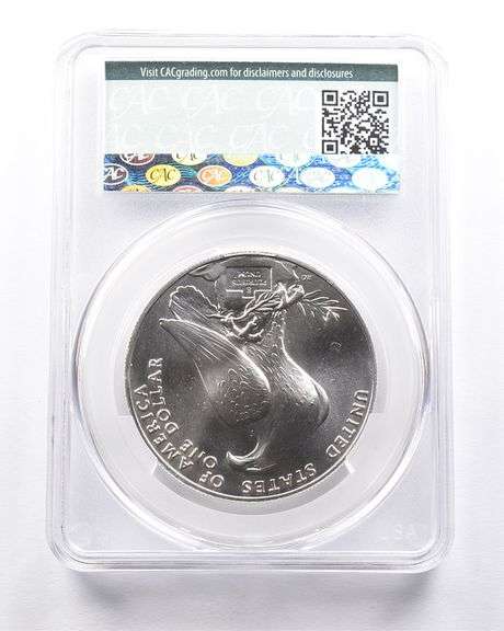 MS70 1984-D Olympic Coliseum Commemorative Dollar CAC CACG