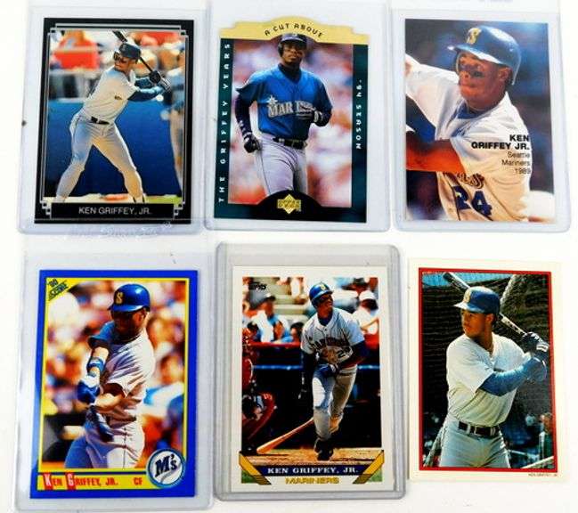 6 Ken Griffey, Jr. Baseball Cards