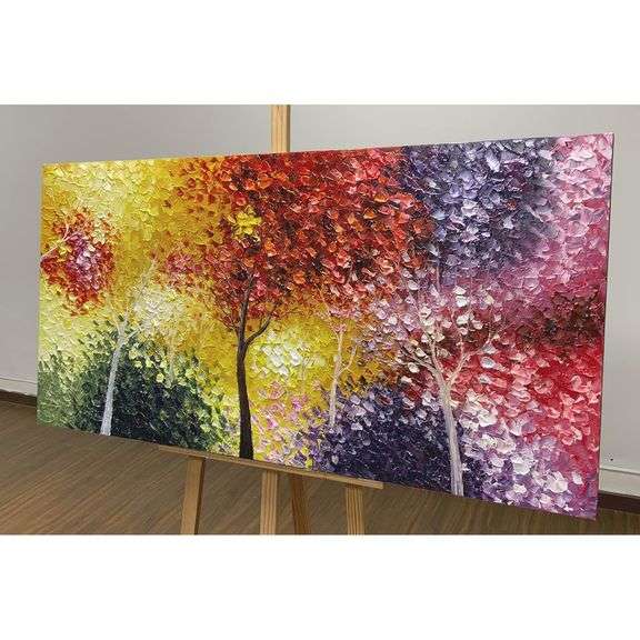 Oil on Canvas: Ethereal Arboreal Symphony