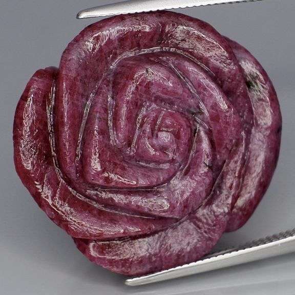 Captivating 47.92ct hand carved Ruby
