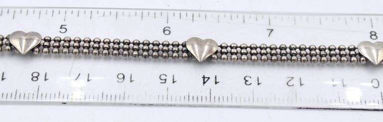 Group lot of 9 Vintage 925 sterling silver bracelets