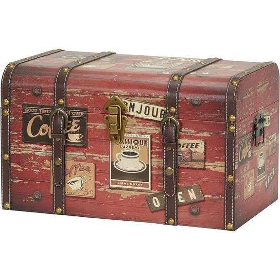 Vintage Treasure Chest Storage Trunk