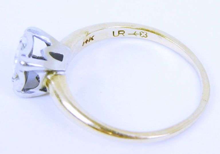 Vintage 14K Diamond Ring, Size .37 CT, Size 5.25