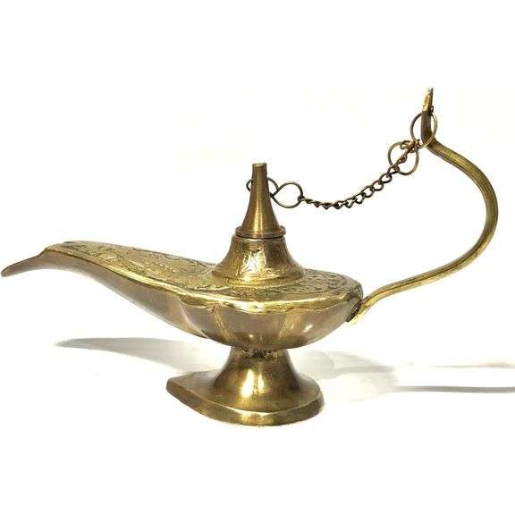 Aladdin's Brass Genie Lamp