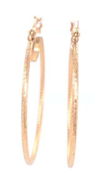 14kt Yellow gold hoop earrings