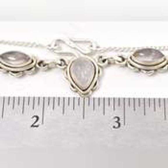 Beautiful 925 Festoon Style Gemstone Necklace