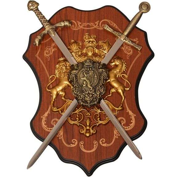 Forgemith Heritage Medieval Hanging Swords Crest