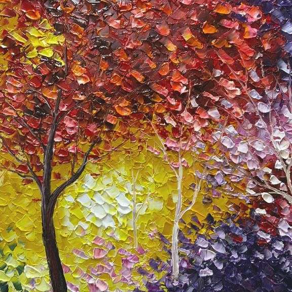 Oil on Canvas: Ethereal Arboreal Symphony