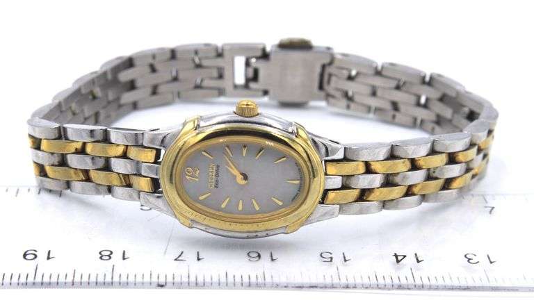 Citizen Eco Drive quartz MOP dial watch