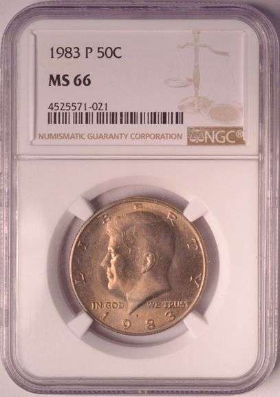 1983-P Kennedy Half Dollar NGC MS66