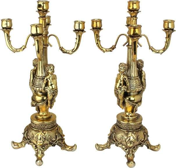 Grande Chateau Beaumont Gold Finish Candelabra