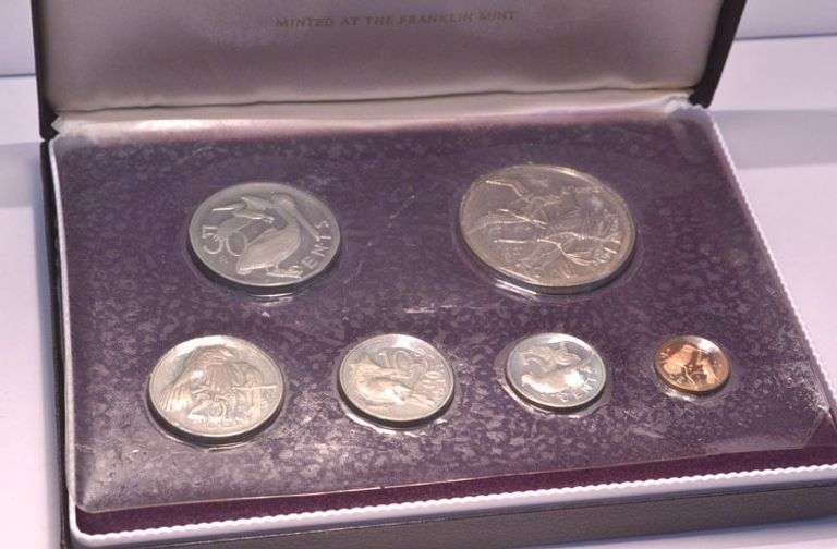 1973 First Coinage of the British Virgin Islands Franklin Mint Proof Set