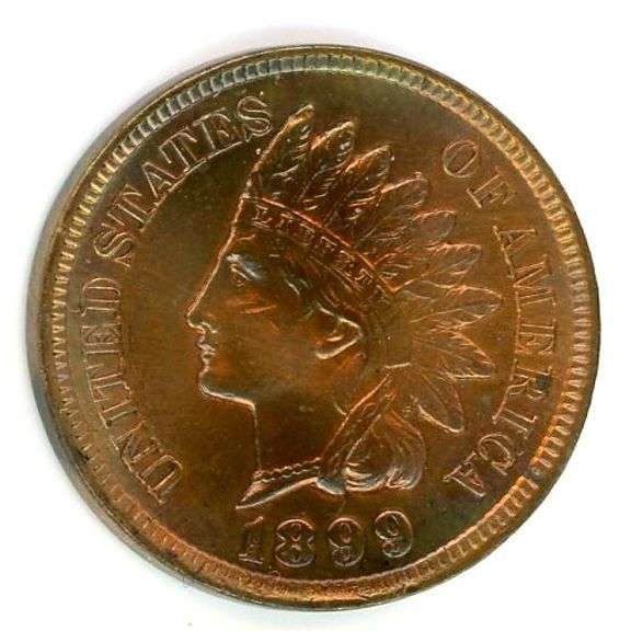 Gorgeous 1899 Indian Head Cent in BU