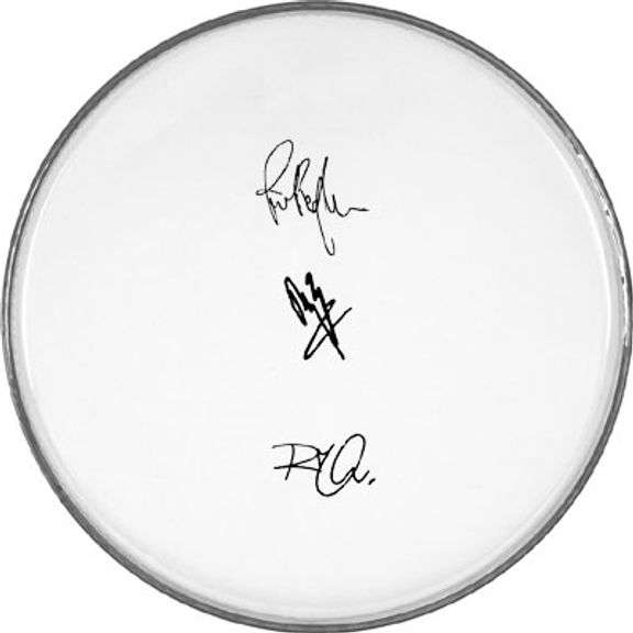 Led Zeppelin Facsimile Signed Drumhead