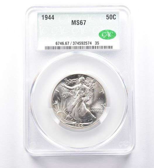 1944 Walking Liberty Half Dollar MS67 CAC