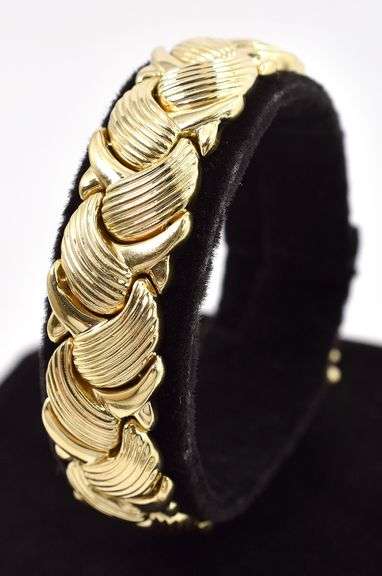 Interesting 14K Yellow Gold Fancy Link Bracelet