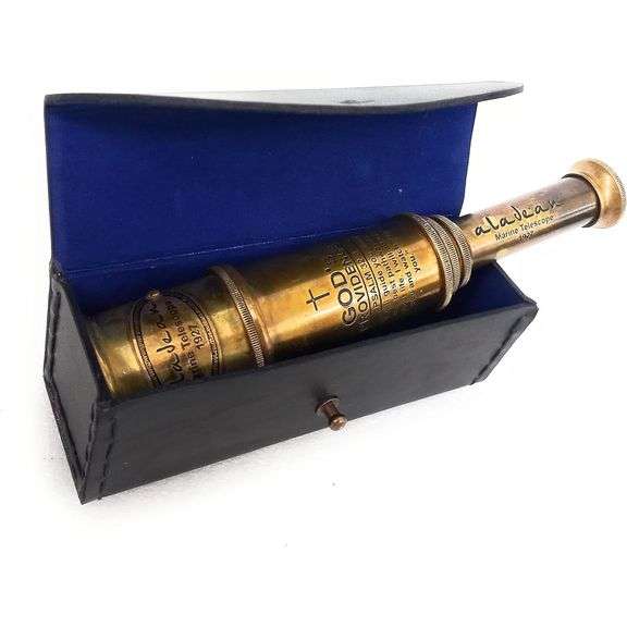 Brass Spyglass with Special Engraving