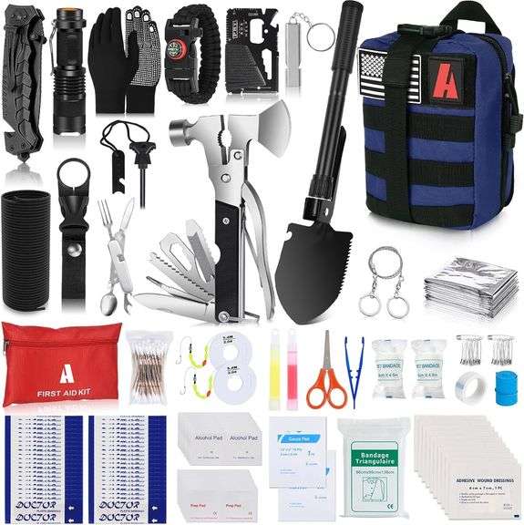 Ultimate Outdoor Survival 257-Piece Emergency Gear Kit