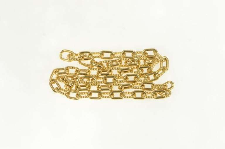 18K Yellow Gold David Yurman Madison Paperclip Chain Necklace