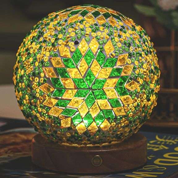 Moroccan Mosaic Glass Table Lamp