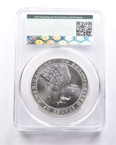 MS70 1983-D Olympic Discus Commemorative Dollar CAC CACG