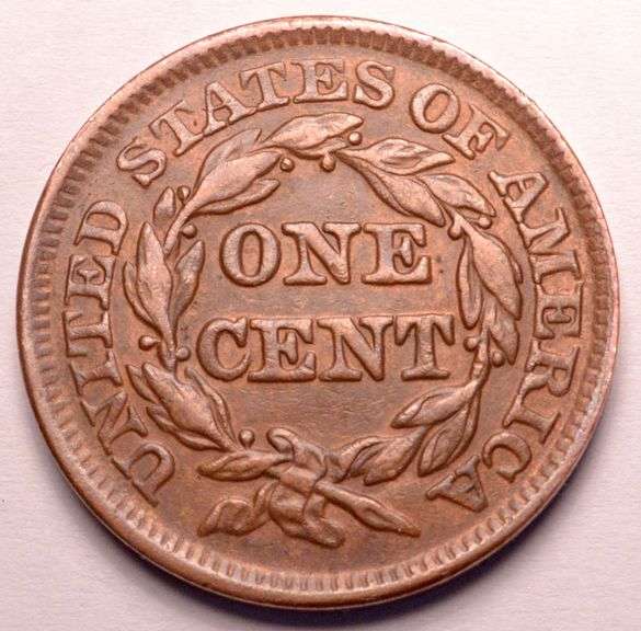 1843 Braided Hair Large Cent