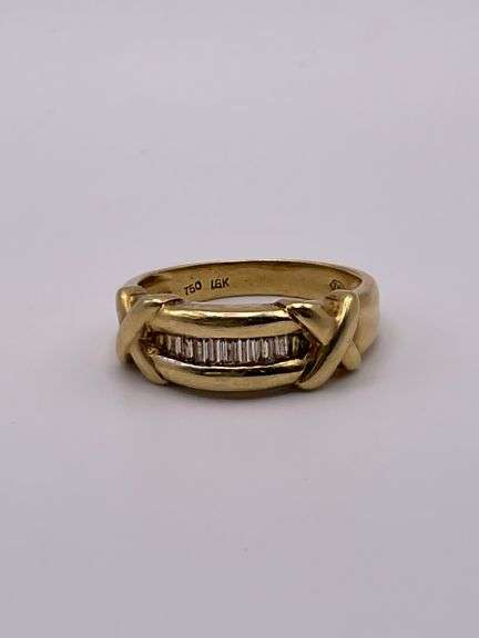 6.4g 18k Yellow Gold Ring Bowtie