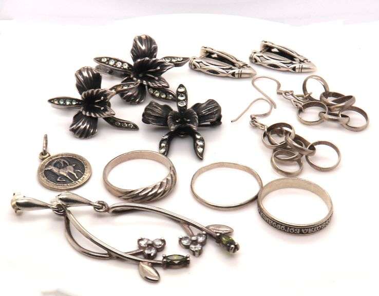 Vintage Lot of Sterling Silver Jewelry