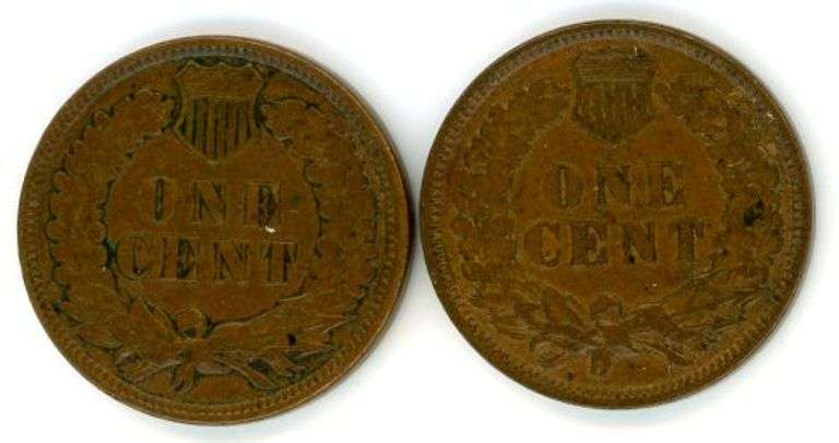 Two Different Indian Head Cents in XF: 1908 & 1909
