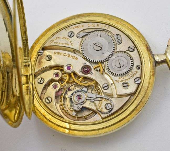 Distinguished 1923 Gruen Swiss-Made Gold Filled Pocket Watch