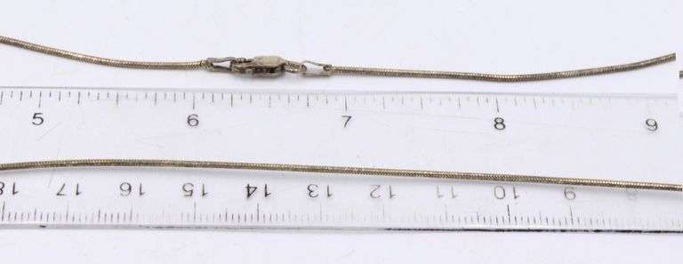 Group lot of 9 Vintage 925 sterling silver chains