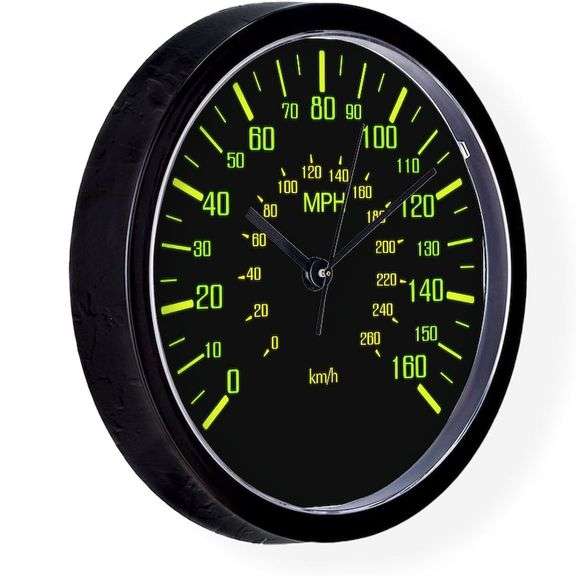 Speed Demon Racer's Wall Clock