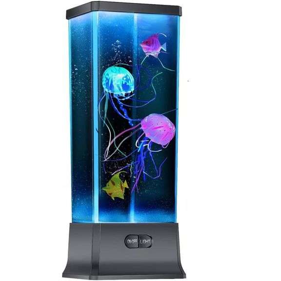 ColorLife Electric Jellyfish Tank & Table Lamp