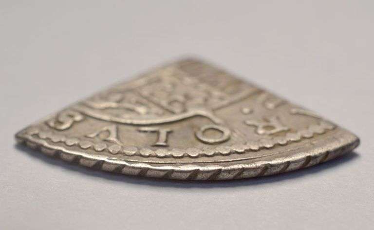 Spain 1707-1714 2 Reales Cut Into 1/4 Reale, Circulated.