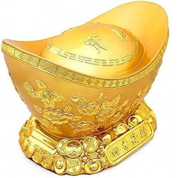 Golden Ingot Ancient Chinese Currency