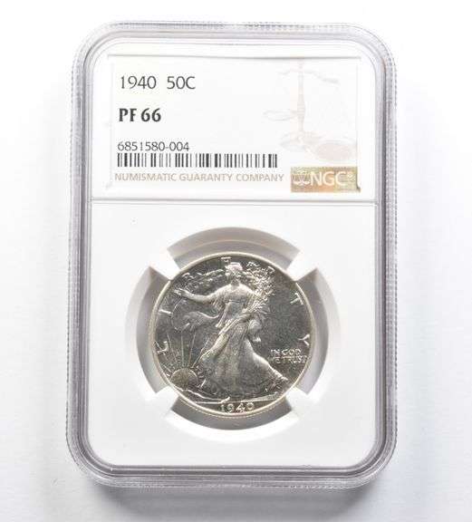 PF66 1940 Walking Liberty Half Dollar NGC