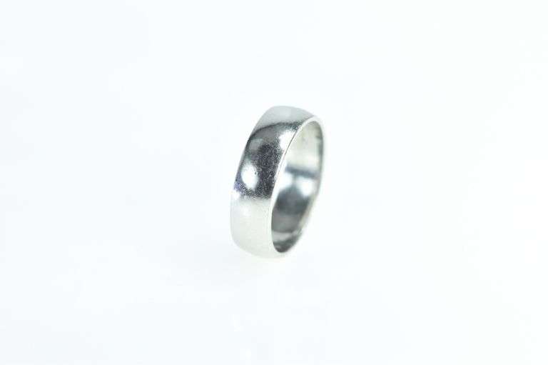 Platinum 6.0mm Classic Wedding Band Novell Ring