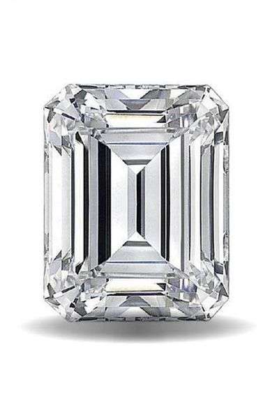 Dazzling 3.05 Ct VVs1 Emerald Cut White H-I Fire Moissanite Solitaire