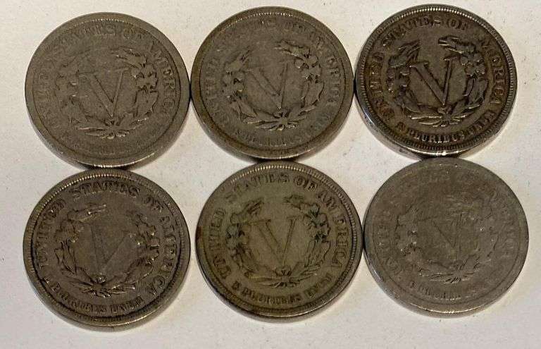 6 Racketeer 1883 V Nickels