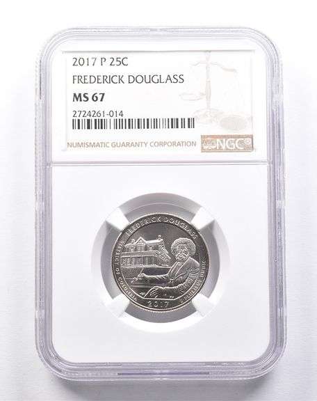 MS67 2017-P Washington Quarter Frederick Douglass NGC
